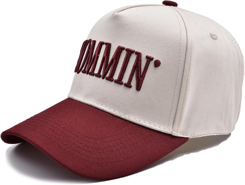 Abdkw Mommin Trucker Hat | Vintage Two-Tone Women's Baseball Cap,with Mommin Embroidery Ponytail Fit,Outdoor and Daily Use - Image 3